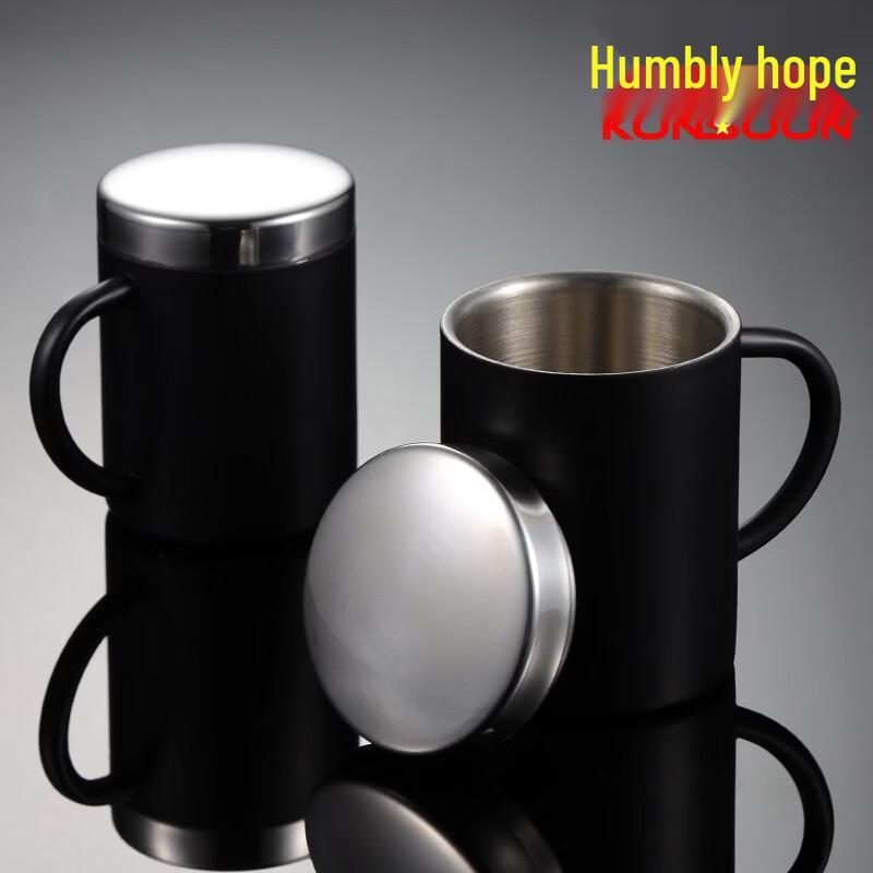 Qian Xing 304 Stainless Steel Double-Walled Insulated Mug with Lid