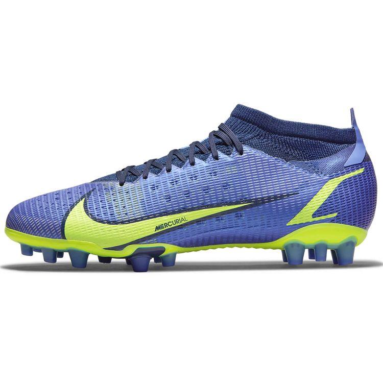 

Nike Mercurial Vapor 14 Round Toe Lace-Up AG (Rubber Short Studs) Artificial Grass PU Leather Fitting Soccer Shoes Men Soccer Shoes Blue CV0990-574 40