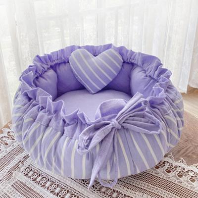 Pet Supplies Dog Cat Bed House Cushion Kennel Pens Sofa With Pillow Sleeping Bag Elevated Foldable Furniture Reusable Washable
