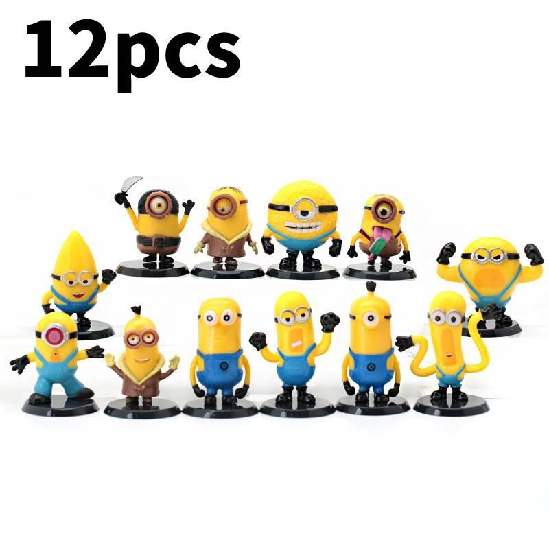 Adorable Minion Figures Set 12 Pieces Perfect For Collectors And Kids Gifts