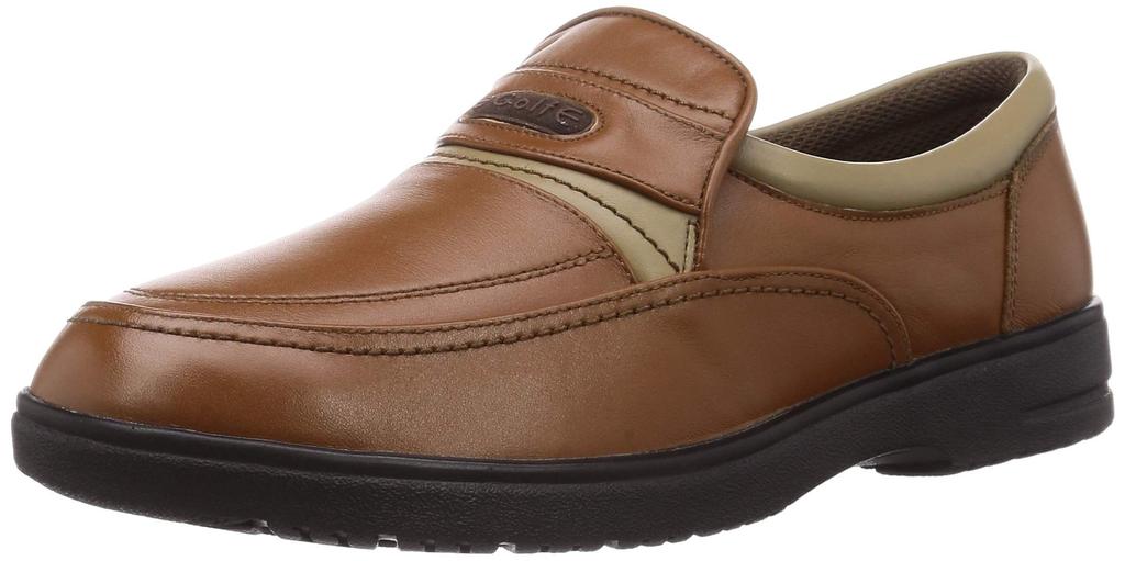 City Golf GF8502 Men's Lightweight Slip-On Casual Shoes, Camel, Size 26cm, 4E
