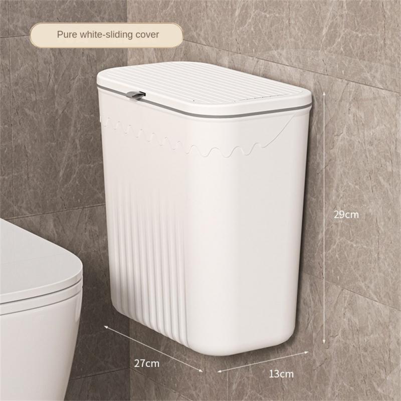 Hängender Mülleimer für die Küche, großes Fassungsvermögen, Recycling-Müllkorb für die Küche, an der Wand montierter Mülleimer für das Badezimmer mit Deckel