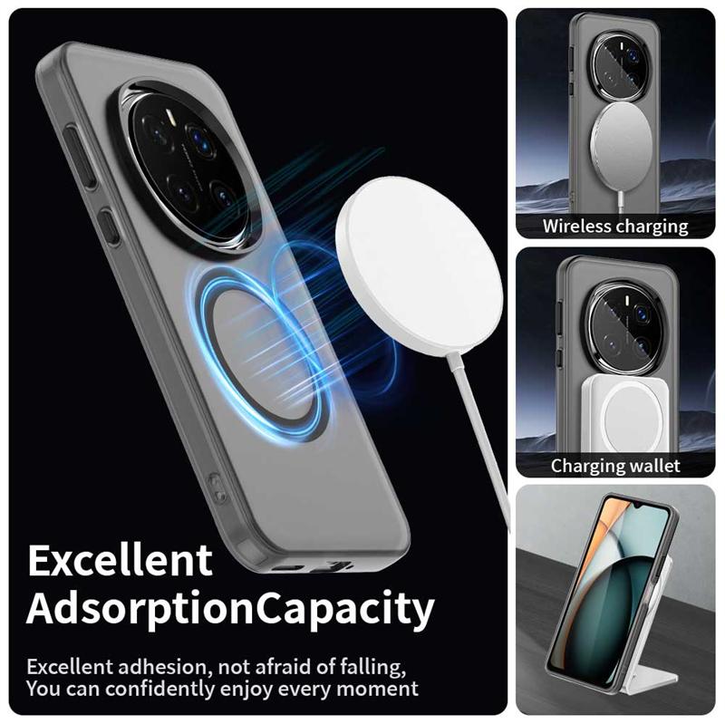 Magnetic Adsorption Wireless Charge Case For Honor Magic 7 Pro Transparent Case For Honor Magic 7 Pro Case For Honor Magic 7 Pro