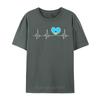 Saint Lucia Love Heartbeat St Lucian Flag On Saint Lucia Runner Heartbeat Loose Print Tshirts Unisex Tops T Shirt Sweatshirts