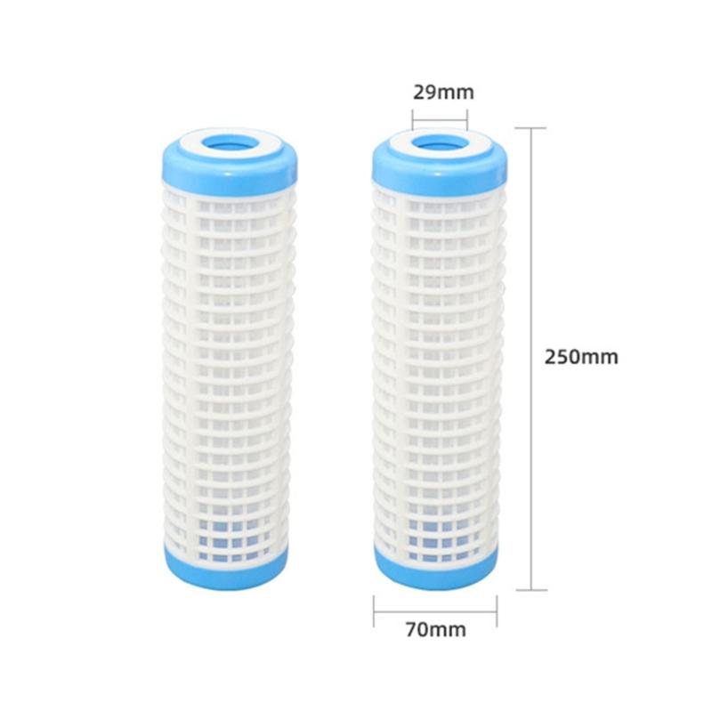 2 Peças Elementos Filtrantes Domésticos Filtro de Água 10" Pré-Filtro Filtro de Bomba Filtro Eficaz para Tubo de Água Material Plástico