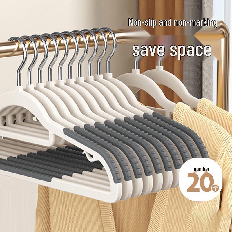 HOUYA 42cm Non-slip Clothes Hangers (20-pack)