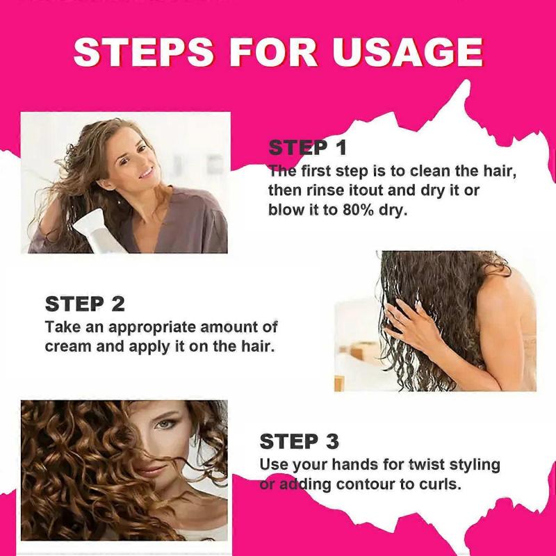 Lockencreme Leichte Leave-In Lockendefinierende Creme für lockiges & welliges Haar, Anti-Frizz Feuchtigkeitsspender und Lockenaktivator Texturgeber mit marokkanischem Öl und