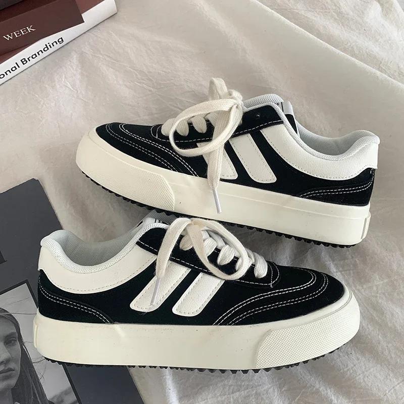 Fashion Girls Brand Outdoor Casual Spring Walking Sneakers Women Jogging Vulcanized Shoes Chunky Flats Sport Platform Tainers Tennis