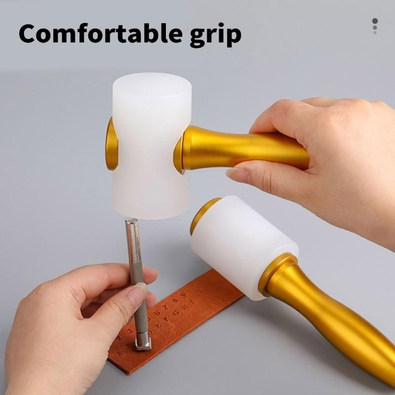 T-Shape Hammer Leather Carving Hammer Leathercraft Carving Hammer Leathercraft Mallet for Leather Craft Enthusiasts