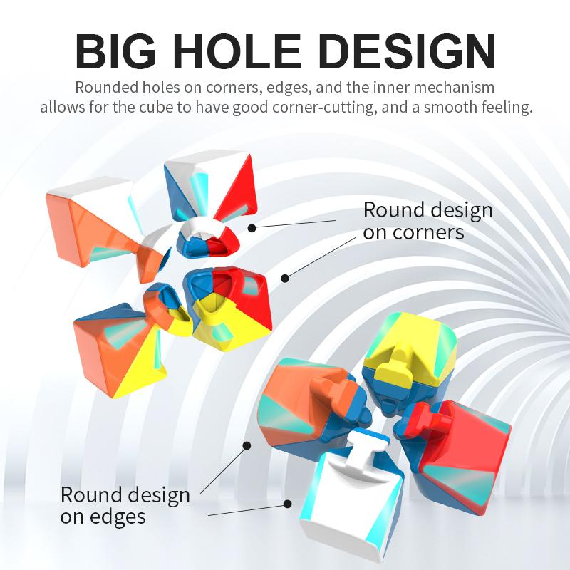 MoYu Meilong3C 3x3x3  Magic Cube Meilong Stickerless Speed Cube Puzzle Children Gift Adult Educational Professional Fidget Toys