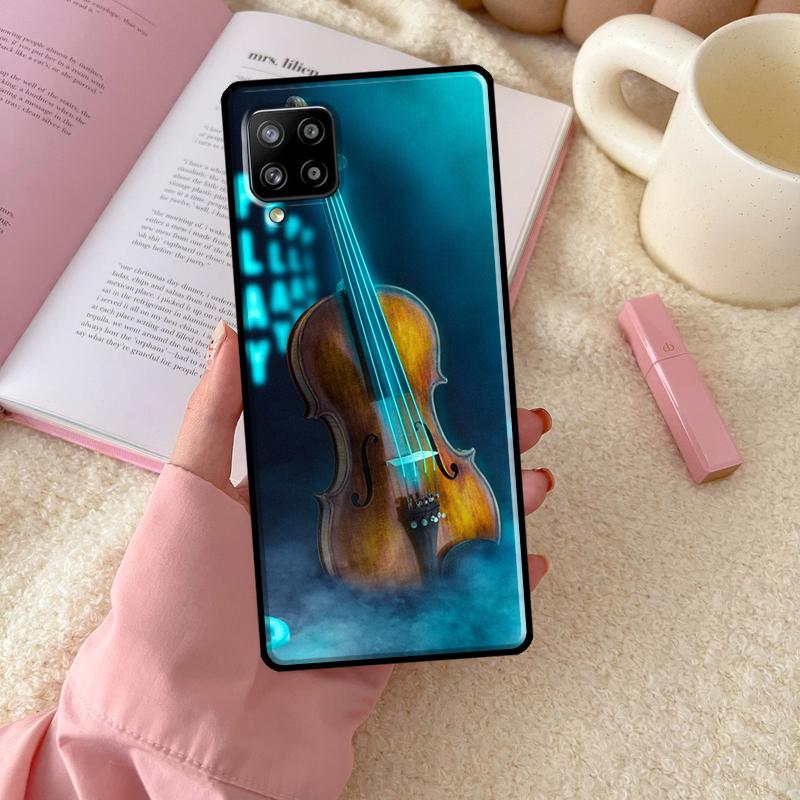 Musical Notes Violin Classical For Samsung Galaxy A56 A54 A34 A14 A06 A16 A26 A36 A12 A32 A52 A13 A33 A53 A15 A35 A55 Case