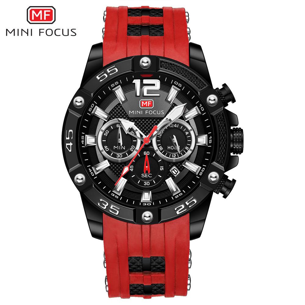 MINI FOCUS 0349G Multifunctional Waterproof Quartz Sport Watch for Men