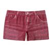Women Imitation Denim Short High Stretchy Leggings Short Jeans with Pockets Tight Fitting Summer Shorts Daily Wear