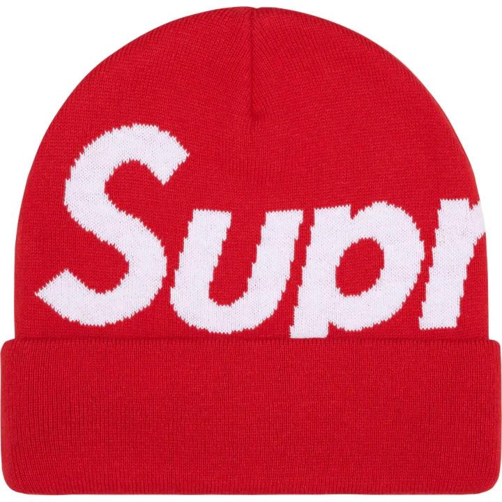 Supreme Big Logo Beanie Red One-Size