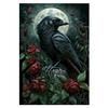 DIY 5D Diamond Painting Full Drill Bird Black Crow Skull Rose Diamond Mosaic Hand Inlaid Rhinestones Embroidery Home Decor Gifts