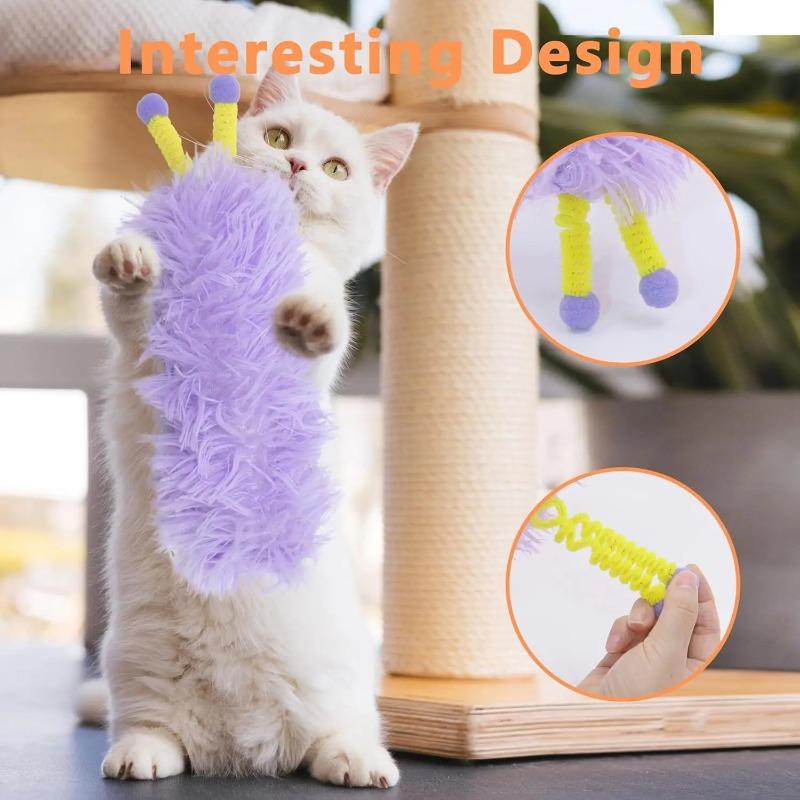 Catnip Soft Durable Cat Pillows, Plush Cat Toys, Pet Strip Pillow Chewing Bite Toys Cat Interactive Self-Play Toy