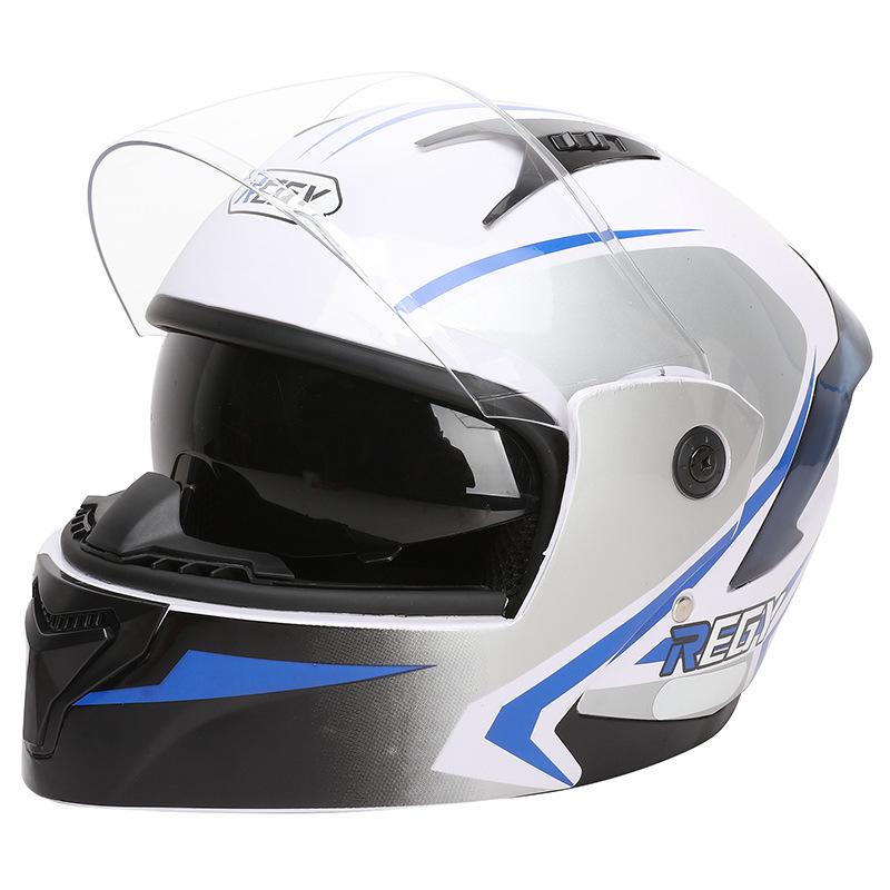 Unisex Warm Double Visor Flip-up Helmet for Electric Scooters & Motorcycles