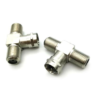Stecker auf 2 Buchsen 2-Wege-F-Typ Splitter Combiner TV Virgin Cable Sky Satellite