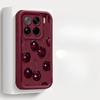 Luxury Cartoon Cherry Print Matte Silicone Case for Xiaomi 15T Pro POCO F8 Ultra X7 M7 F7 Redmi 15C Note 15 14 Pro Plus 5G 4G