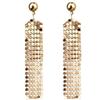 Korean Trendy Metal Sequin Goddess Dangle Earrings - Versatile Fashion Accessories