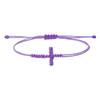 Stylish Hand-woven Cross Hand Rope Adjustable Jade Thread Women's Woven Bracelet Combination