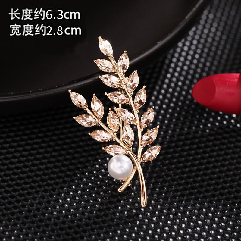 Suit brooch women s high-end exquisite design sense niche luxury wheat ear brooch unique pin new trend