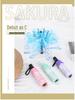 Cherry Blossom Transparent Automatic Umbrella - Soft Girl Three-Fold Design