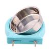 Dog Crate Bowls Detachable Stainless Steel Hanging Bunny Feeder for Kennel Cage