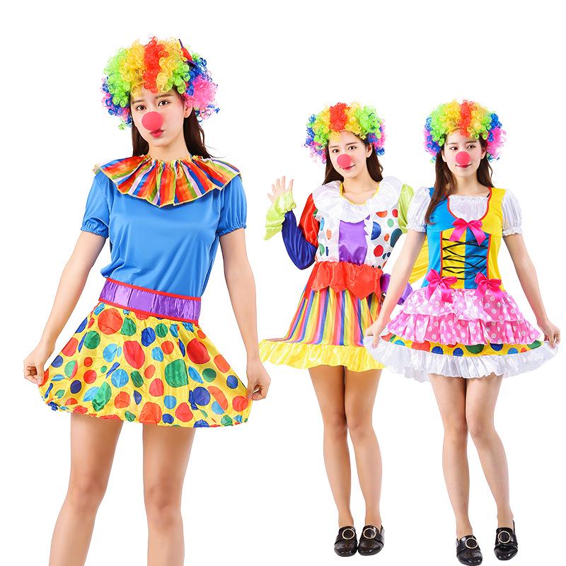 Halloween Adult Clown Costumes for Men & Women - Circus & Festival Performance Outfits
