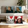 Alan Rickman Funny Pillow Case Square DoubleSided Printing Short Plush Sofa Cushion Cover Bedroom Bedside Pillow