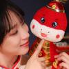 Chinese Style Wealth Snake Year Mascot Toy Good Luck Lucky Snake Doll Plushies  Birthday Gifts