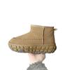 Autumn and winter new retro velvet warm snow boots women's thick-soled fur integrated versatile non-slip cotton boots