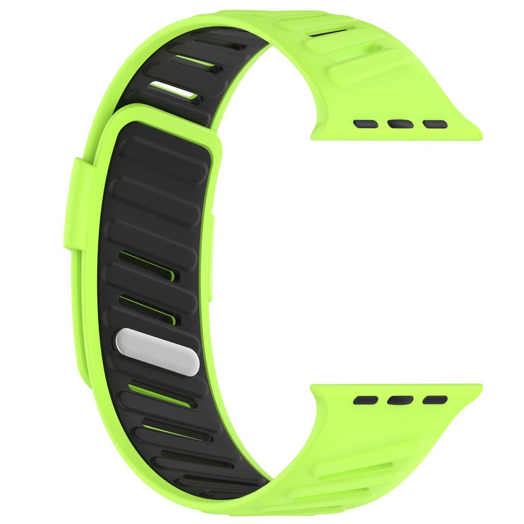 Dvoubarevný sportovní řemínek pro Apple Watch Ultra 3/2/1 49mm 41 42 45 44 46mm prodyšný silikonový pásek pro Iwatch řadu 11 10 9 8 7 SE
