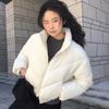 Winter fashion small short new stand-up collar down cotton clothes women's high-waisted warm jacket