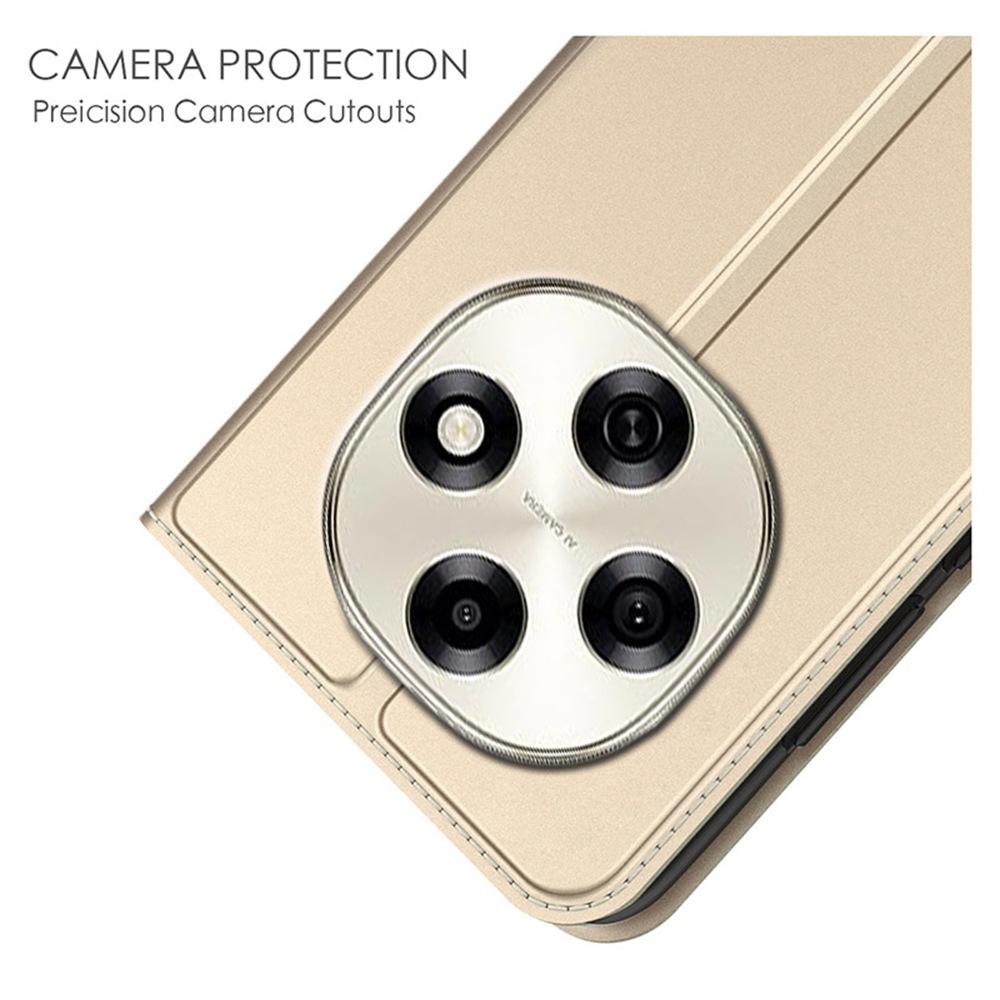 For Oppo F31 Pro 5G Case PU Leather Phone Cover with Card Holder Stand
