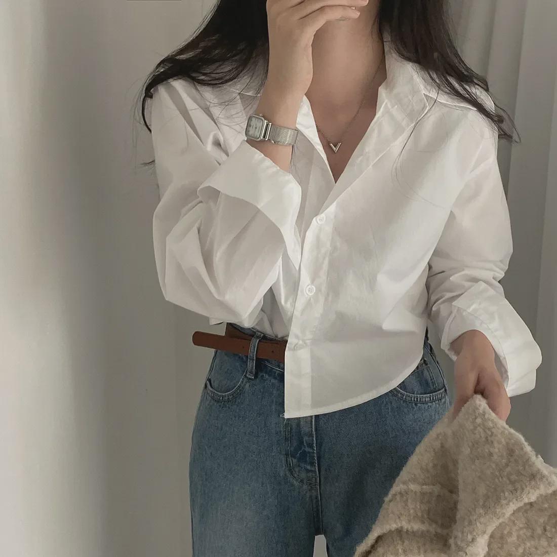 

Women s Korean Chic Long Sleeve Mori Style Shirt S зелений