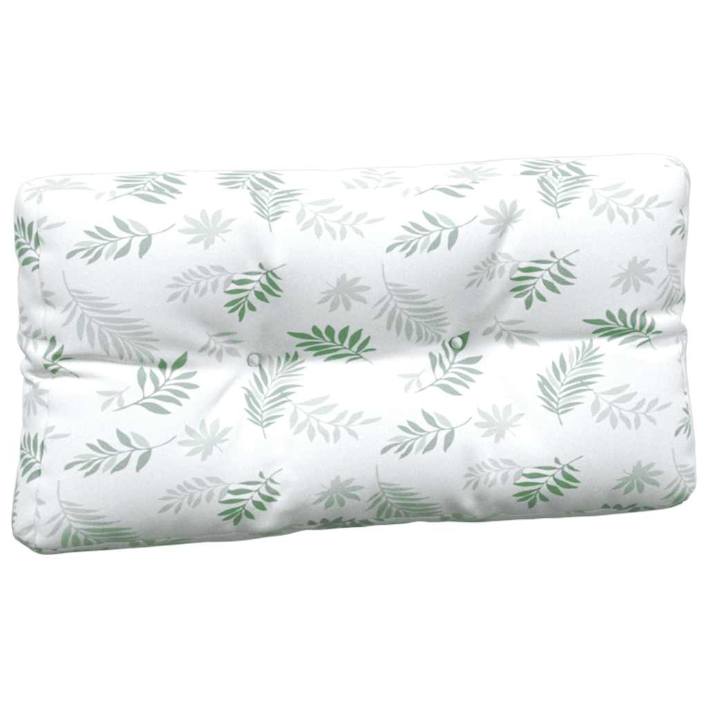 5 Piece Palette Cushions with Leaf Pattern Fabric