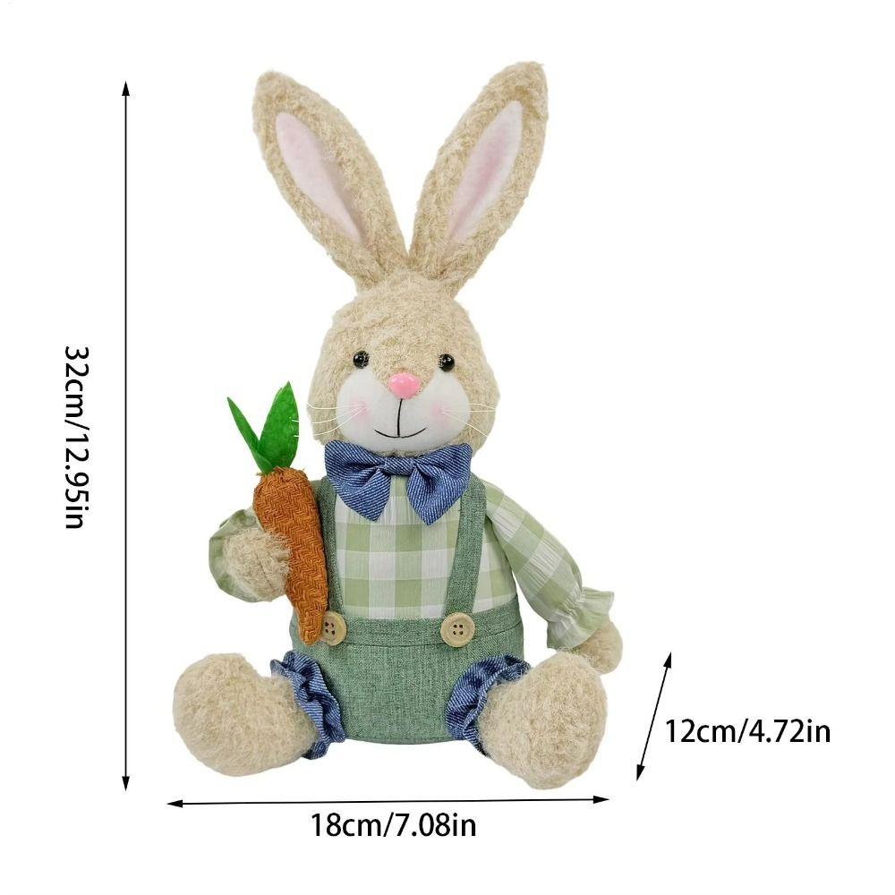Sitting Rabbits Simulation Bunny plush Doll Easter Bunny Decor  Home Decoration