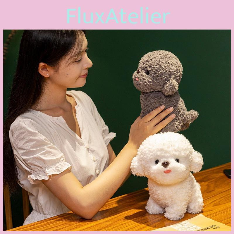 Frise Realistic Bichon Stuffed Dog Plush Toy  Poodle Doll Soft Gift Birthday