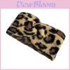 Leopard Print Knit Hair Band For Women Winter Warm Headwear Hair Accessories
