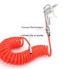 High Pressure Cleaning Gun C/EU Type Tube 8*5mm Retractable Hose Pu Compressor Air Hose Air Dust Collector Blowout Spring Tube
