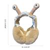 Cartoon Stuffed Frog Shape Plush Earmuff Adult Elastic Ear Warmer Winter Cold Winter Presents for Students Teens Skiing