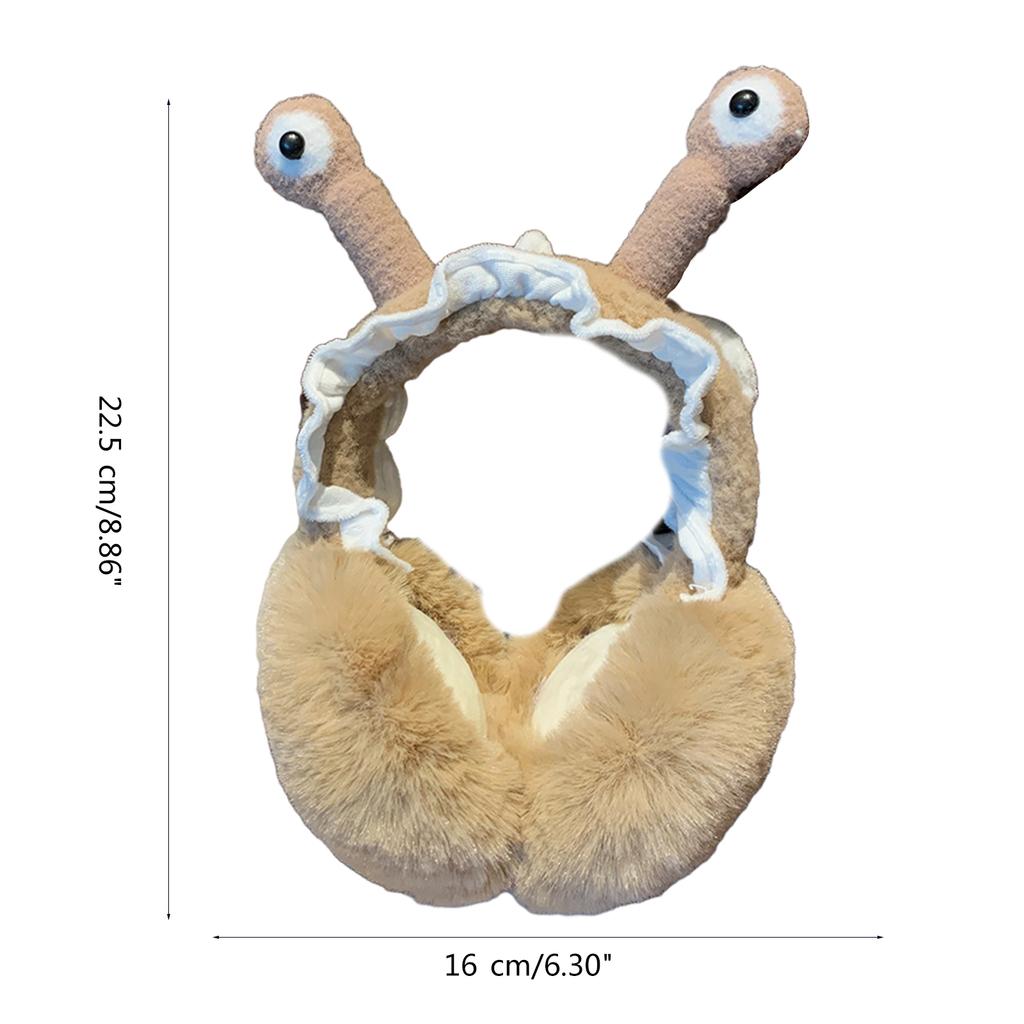 Cartoon Stuffed Frog Shape Plush Earmuff Adult Elastic Ear Warmer Winter Cold Winter Presents for Students Teens Skiing