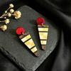 Creative Retro Geometric Multi-Color Wooden Earrings