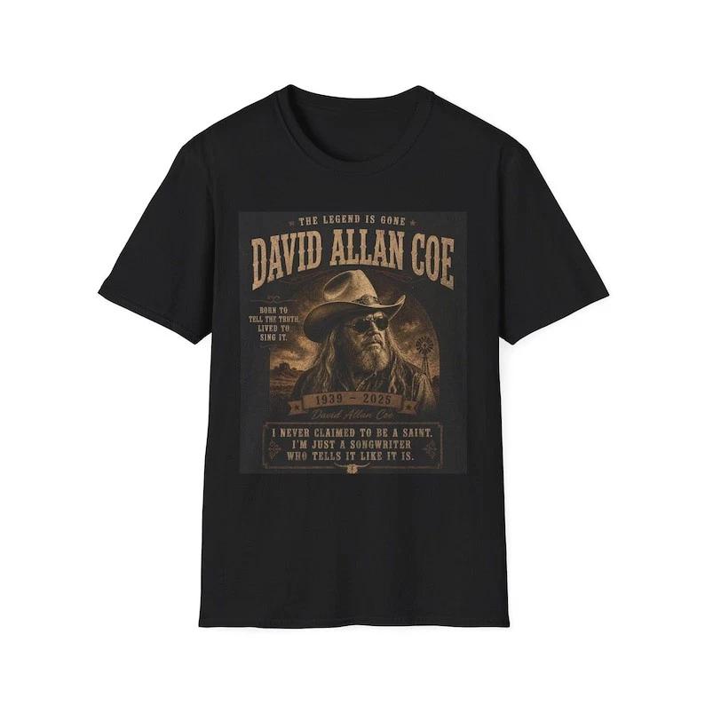 David Allan Coe Portrait TShirt S