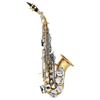 SLADE B-flat Soprano Saxophone Bb Brass Body Sax Engraved Floral Soprano Saxofone with Case Reeds Pro Woodwind Instrument