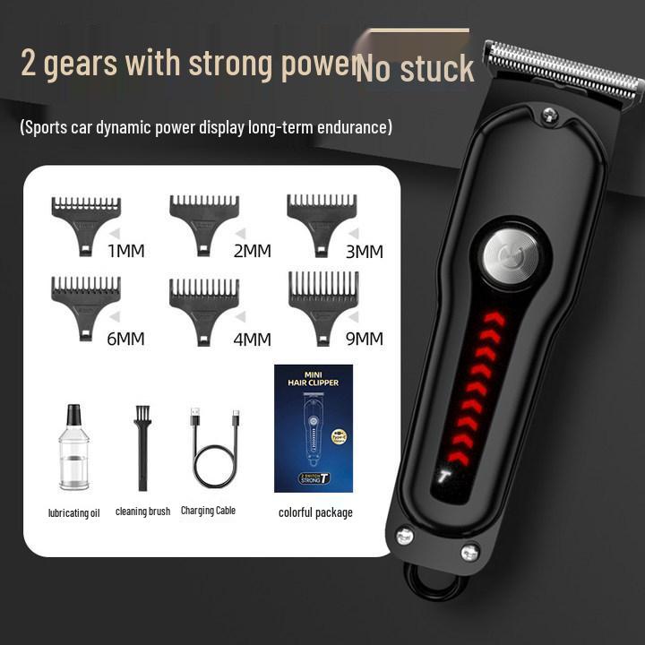 Waterproof Professional Hair Clipper: Quick Charge, Oil Head, Bald Head, Home Hairdressing Trimmer.