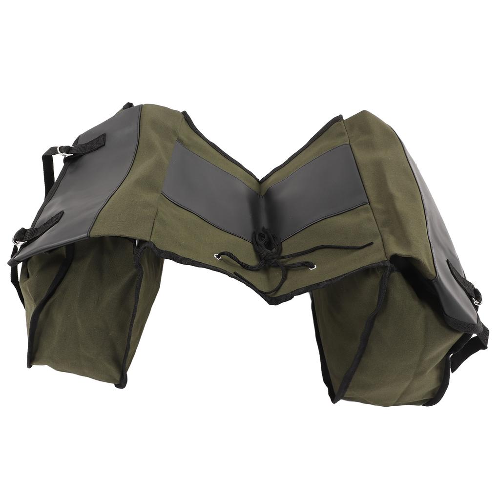 Portable Bicycle Rear Seat Trunk Bag Large Capacity Mountain Bike Tail Bag for CyclingMilitary