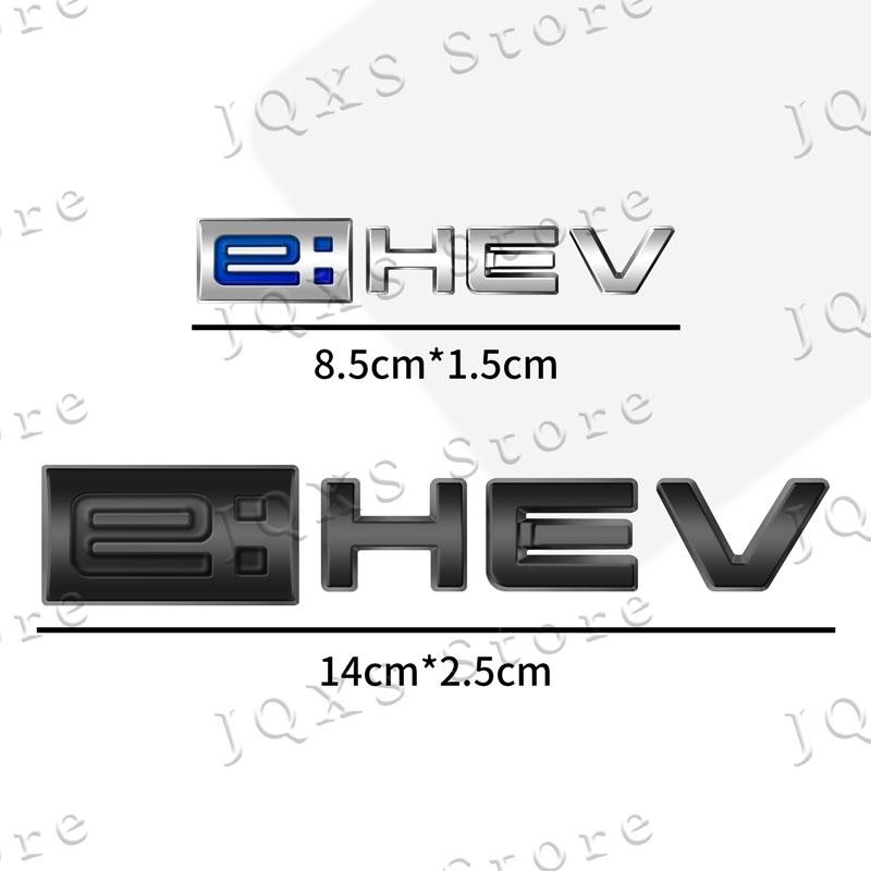 QLN2 3D ABS Plastic Emblem Car Side Fender Badge Car Rear Trunk Sticker For Honda Odyssey Accord Hybrid e: HEV Logo Accessories