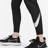 Nike Calças de Treino Dri-FIT Swoosh Run de Cintura Alta e Perna Reta Femininas Pretas DX0955-010